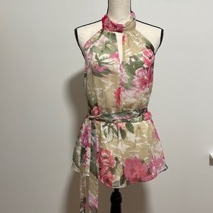 Walter baker floral halter top